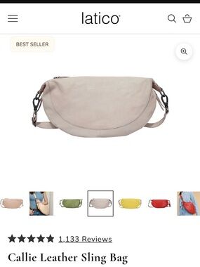 latico Callie Leather Sling Bag - Oak